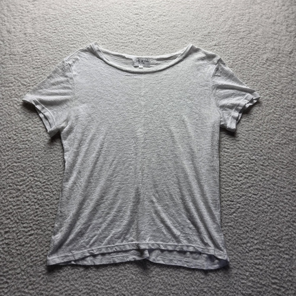 Feel The Piece Shirt Womens XS/S White Scoop Neck Short Sleeve Jersey Tee